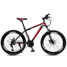MUYU Mountain Bike MUYU Endurance Aluminum Road Bike, 21 Speeds(24 Speeds, 27 Speeds, 30 Speeds) Dual Disc-Brake 3 Spoke Commuter Bicycle, Black&Red, 30 speed