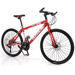 MUYU Bike MUYU Mountain Bike 21-speeds (24-speeds, 27-speeds, 30-speeds) Outdoor Sports Cycling Bicycle Dual Disc Brake, Red, 27speed