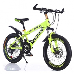 MYMGG Bike MYMGG Kids Mountain Bike 20 Inches (22 Inches) Carbon Steel Frame 21-Speed Road Bicycle, Yellow, 20inch