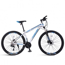 MYRCLMY Bike MYRCLMY Mountain Bike, Variable Speed, Light Weight, Adult Women's Bicycle, Double Shock Absorption Off-Road Racing, Men's And Women's Bicycle, 33-Speed Shock, Blue, 26inch