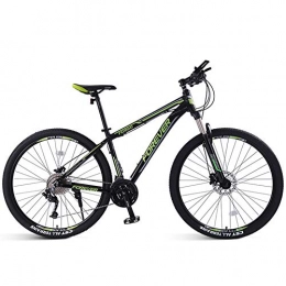 MYRCLMY Bike MYRCLMY Mountain Bike, Variable Speed, Light Weight, Adult Women's Bicycle, Double Shock Absorption Off-Road Racing, Men's And Women's Bicycle, 33-Speed Shock, Green, 29inch