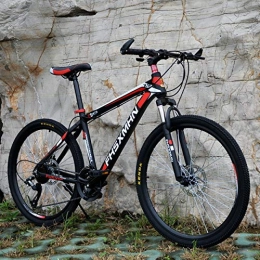 N\A Mountain Bike  ZGGYA Mountain Bike, 24 Speed / 26 Inch Road Mountain Bike Bicycle, Double Suspension Mountain Bike, Bycicles Hybrid, Adult Male Female Bicycles