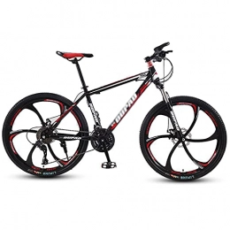N / B Mountain Bike N / B Dual Suspension Mountain Bike, Front and Rear Disc Brake Mountain Bicycle with Adjustable Seat, 26 Inch 21 / 24 / 27 Speed, for Commuting Outdoors