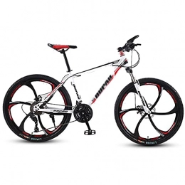 N / B Mountain Bike N / B Dual suspension Mountain Bike, Front and Rear Disc Brake Mountain Bicycle with Adjustable Seat, 26 Inch 27 Speed, for Commuting Outdoors