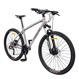 NBWE Mountain Bike NBWE Chrome Molybdenum Steel Frame Mountain Bike Transmission Oil Disc Brakes Off-Road Bicycle Men and Women Models 27 Speed 27.5 Inch Commuter bicycle