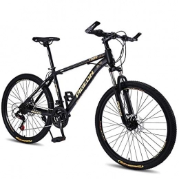 NBWE Mountain Bike NBWE Mountain Bike Bicycle Double Disc Brakes Road Bicycle Off-Road Vehicle Male and Female Students Adult 26 Inch 27 Shifting Commuter bicycle