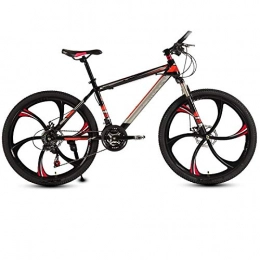 ndegdgswg Mountain Bike ndegdgswg 24 Inches Mountain Bikes, Cross Country Light Bicycles for Men and Women with Variable Speed Shock Absorption Racing 24inches30speed Sixknifeonewheel-blackandred