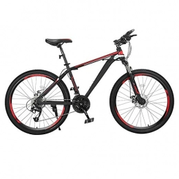 ndegdgswg Mountain Bike ndegdgswg Mountain Bike, Male Speed Change Adult Female Light Bike Student Double Shock Off Road Racing 24inches27speed Spokewheelblackred