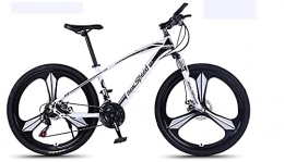 NEWSPEED Mountain Bike NewSpeed Adult Mountain Bike, 26-Inch Wheels, Mens, Womens Steel Frame, Shimano 21 Speed, Disc Brakes (White)