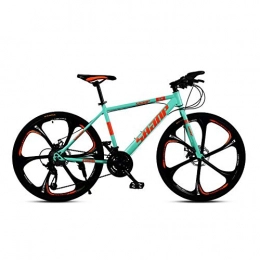  Mountain Bike Novokart- Country Mountain Bike, 26 Inch Double Disc Brake, Country Gearshift Bicycle, Adult MTB with Adjustable Seat, Green, 6 Cutter, 24-stage shift