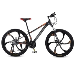 NYASAA Bike NYASAA Adult Men's and Women's Mountain Bikes, Non-slip Mechanical Double Disc Brake High Carbon Steel Frame, Suitable for Going Out (orange 26)