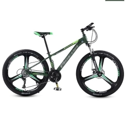 NYASAA Bike NYASAA Men's and Ladies' Mountain Bikes, Aluminum Frame, Suspension Fork, Mechanical Dual Disc Brakes, For Outing, Sports (green 26)
