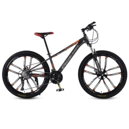 NYASAA Bike NYASAA Mountain Bike, 26-wheel Mountain Bike, High Carbon Steel Frame Anti-slip Wear-resistant Tires, Suitable for Going Out, Sports (gray 26)