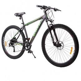 OMEGA BIKES Mountain Bike OMEGA BIKES Unisex Adult BETTRIDGE Bicycles, Street, MTB Bike, BLACK / GREEN, 29