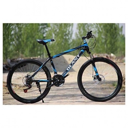 Mnjin Mountain Bike Outdoor sports Fork Suspension Mountain Bike, 26-Inch Wheels with Dual Disc Brakes, 21-30 Speeds Shimano Drivetrain