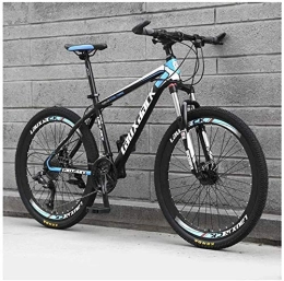  Mountain Bike Outdoor sports Mountain Bike 24 Speed 26 Inch Double Disc Brake Front Suspension HighCarbon Steel Bikes, Black
