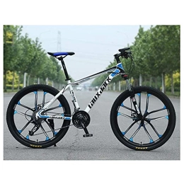  Bike Outdoor sports Mountain Bike, Featuring Rigid 17Inch HighCarbon Steel Frame, 30Speed Drivetrain, Dual Oil Brakes, And 26Inch Wheels, Blue