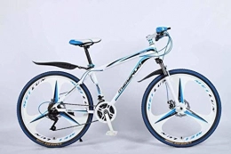 Painting 26In 21-Speed Mountain Bike Lightweight Aluminum Alloy Full Frame, Wheel Front Suspension Mens Bicycle, Disc Brake BXM bike (Color : Blue, Size : E)