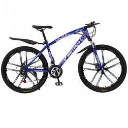 PARTAS Mountain Bike PARTAS Travel Convenience Commute - 26" Travel Convenience Commute - Bicycle Cycle Cycling ATV Transmission Damping Double Disc Suitable for Student Men Riding Bicycles Outing, Blue, 21