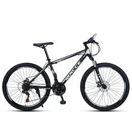 PBTRM Bike PBTRM 26 Inch Off-Road Mountain Bikes, High Carbon Steel Frame Bicycle MTB, Shock Absorber Front Fork 21 / 24 / 27 Speed Dual Disc Brake, Suitable for Men, Women And Teenagers, C, 27 Speeds