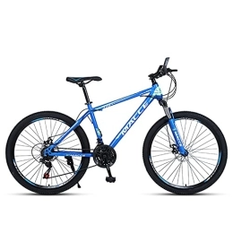 PBTRM Mountain Bike PBTRM 26 Inch Off-Road Mountain Bikes, High Carbon Steel Frame Bicycle MTB, Shock Absorber Front Fork 21 / 24 / 27 Speed Dual Disc Brake, Suitable for Men, Women And Teenagers, E, 27 Speeds
