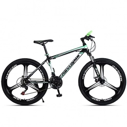 PBTRM Mountain Bike PBTRM 27 Speed Mountain Bike 26 Inch Bicycle Outdoor for Adult And Youth, High-Carbon Steel Frame, Lockable Front Fork, Dual Disc Brakes, Suitable Height 160-185Cm, Green