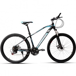 PBTRM Mountain Bike PBTRM 29 Inch Mountain Bike 21 Speed, High Carbon Steel Frame, Dual Disc Brake, Variable Speed Road Bike Bicycle for Youth / Adult, black blue