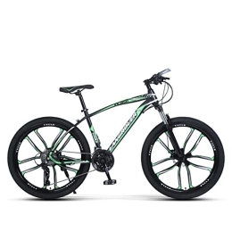 PBTRM Bike PBTRM Adult Mountain Bike 24 / 26 Inch Steel Frame, 21 / 24 / 27 Speed Gears Full Suspension MTB Bicycle 10 Spoke Magnesium Wheels, Road Bikes with Front Suspension Dual Disc Brakes, 26" B, 24 Speed