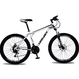 PBTRM Bike PBTRM Bicycle 26 Inch Mountain Bikes 21 Speed MTB for Men Women And Teenagers, Double Disc Brake, Shock Absorption, Variable Speed Bicycle, White black