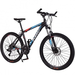 PBTRM Mountain Bike PBTRM Bicycles Mountain Bike 26 Inches 21 Speeds MTB High-Tensile Carbon Steel Frame Mountain Bicycle with Dual Disc Brake for Men And Women, Blue