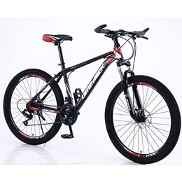PBTRM Bike PBTRM Hardtail Mountain Bike 26 Inch 21 Speed, Dual Disc Brake, Variable Speed Bicycle, Lightweight, Mountain Bikes for Men Women And Youth, Red