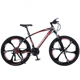 PBTRM Mountain Bike PBTRM Mountain Bike 21 / 24 / 27 Speed, 24 / 26 Inches 6-Spoke Wheels Dual Disc Brake Suspension Fork Bicycle for Mens / Womens, 24" A, 24 Speed