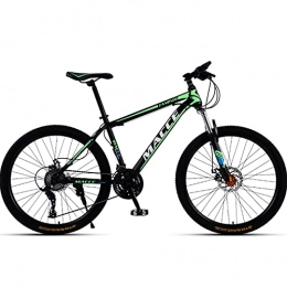 PBTRM Mountain Bike PBTRM Mountain Bike 26 Inch 30 Speed for Adult And Youth, High Carbon Steel Frame, Shock-Absorbing Front Fork, Double Disc Brake, Green