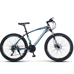 PBTRM Mountain Bike PBTRM Mountain Bike 26 Inch Bicycle 27-Speed MTB, High-Carbon Steel Frame, Lockable Front Fork, with Mechanical Double Disc Brake for Men And Women, Blue