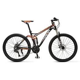 PBTRM Mountain Bike PBTRM Mountain Bike 26 Inch Wheels, 30 Speed Montain Bicycle with Suspension, Double Disc Brakes, Full Suspension MTB for Men Women Adult, A