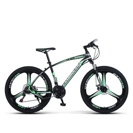 PBTRM Bike PBTRM Steel Frame Mountain Bike 24 / 26 Inch, 3 Spoke Mag Wheels Full Suspension Bicycle, 21 / 24 / 27 Speed Dual Disc Brakes Front Suspension Bicycle for Adult Men Or Women, 24" D, 27 Speed