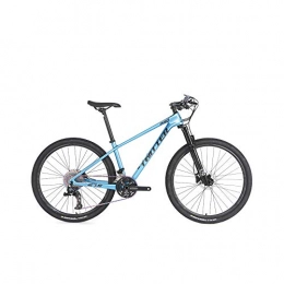 peipei Bike peipei 24 / 36 speed 27.5 / 29 off-road shock-absorbing mountain bike. Carbon fiber bicycle mountain bike carbon fiber bicycle-Sky blue_27.5 inches x15