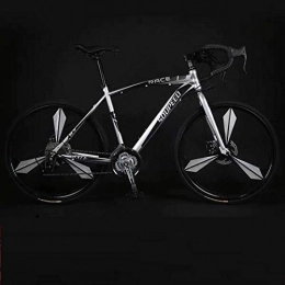 PengYuCheng Mountain Bike PengYuCheng Adult road bike 30 speed bicycle male and female students variable speed solid tire shock bending car racing q2