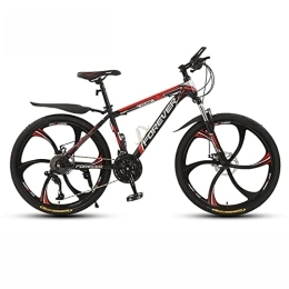 PhuNkz Mountain Bike PhuNkz 26'' Wheel Mountain Bike / Bicycles for Men 21 / 24 / 27 / 30 Speeds Thickened High Carbon Steel Frame with Mechanical Double Discbrake and Lockable Suspension Fork / C / 30 Speed