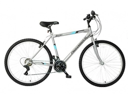 Professional Boost 26" Wheel Mens 21 Speed Mountain Bike 19" Frame Silver Blue