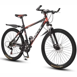 KOSFA  Professional Mountain Bike for Women / Men 26 inch MTB Bicycles 21 / 24 / 27 Speeds Lightweight Carbon Steel Frame Front Suspension, B, 21 Speed