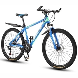 KOSFA Bike Professional Mountain Bike for Women / Men 26 inch MTB Bicycles 21 / 24 / 27 Speeds Lightweight Carbon Steel Frame Front Suspension, E, 27 Speed