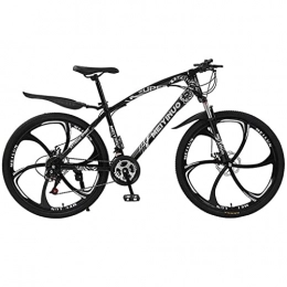 BaiHogi Mountain Bike Professional Racing Bike, 26 in Wheel Dual Full Suspension 21 / 24 / 27 Speed Mountain Bike Carbon Steel Frame with Disc Brakes for a Path, Trail &Amp; Mountains / Black / 27 Speed