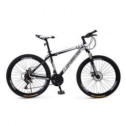 BaiHogi Mountain Bike Professional Racing Bike, 26 inch Mountain Bike Carbon Steel Frame 21 Speeds with Double Disc Brake for Boys Girls Men and Wome / Black / 21 Speed (Color : Black, Size : 21 Speed)