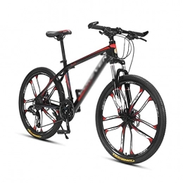 BaiHogi Mountain Bike Professional Racing Bike, Adult Mountain Bike, 26 inch Wheels, Mountain Trail Bike High Carbon Steel Outroad Bicycles, 24 / 27-Speed Bicycle Dual Disc Brakes MTB ?for a Path, Trail &Amp; Mountains / Blue