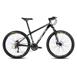 PXQ Bike PXQ Adults Mountain Bike SHIMANO M370-27 Speeds Dual Line Disc Brake Off-road Bike for Mens and Womens Aluminum Alloy Bicycles with Shock Absorber 26 / 27.5Inch, Black1, 26"*17