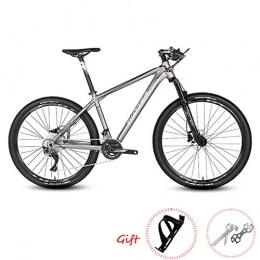 PXQ Bike PXQ Mountain Bike 27.5 / 26Inch Adults 22 Speeds Disc Brake Off-road Bike Cycling with Shock Absorber, Aluminum Alloy Mechanical Suspension Fork Bicycles, Gray, 27.5 * 17