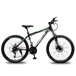QCLU Bike QCLU 26 inch Mountain Bike Fully Hitter Men' s And Women' s Full Suspension 21- Speed Chain Shift Mountain Bike with Rock Shox Fork (Color : Green)