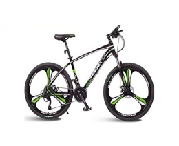 Unknown Mountain Bike QHKS Bicycle Folding Mountain Bike Bicycle (Color : Black green, Size : 26 inches)