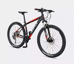 Qianqiusui Speed 27/30-speed aluminum grayish blue mountain bike (Color : Black red, Size : 27 speed)